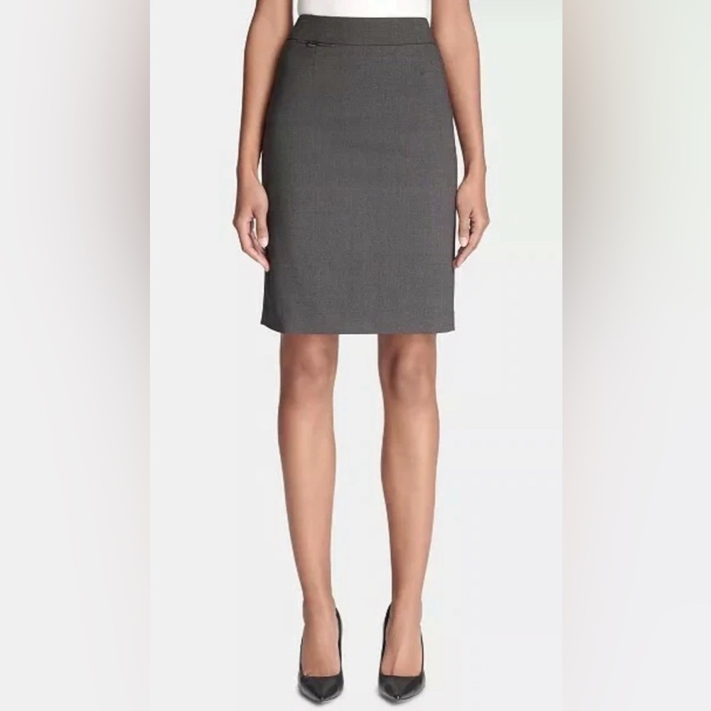 Calvin Klein Classic Gray Pencil Skirt - Women's R13B